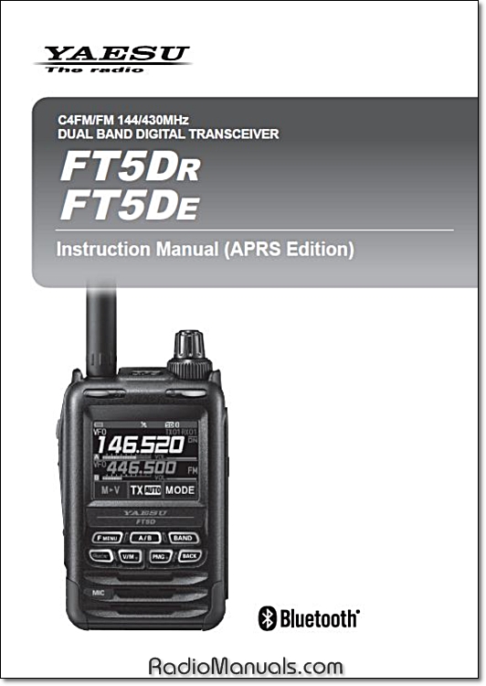 Yaesu FT5Dr / FT5De Instruction Manual (APRS Edition) - Click Image to Close